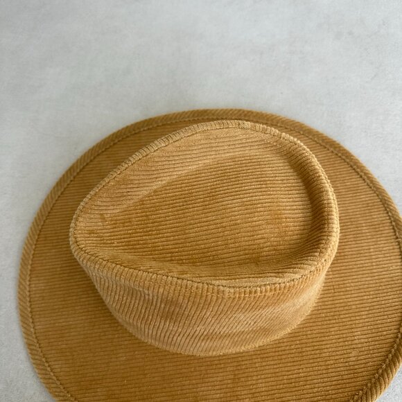 NWT Lack Of Color Sandy Corduroy Cowboy Hat In Tan Wide Brim Dipped Crown - Picture 7 of 11